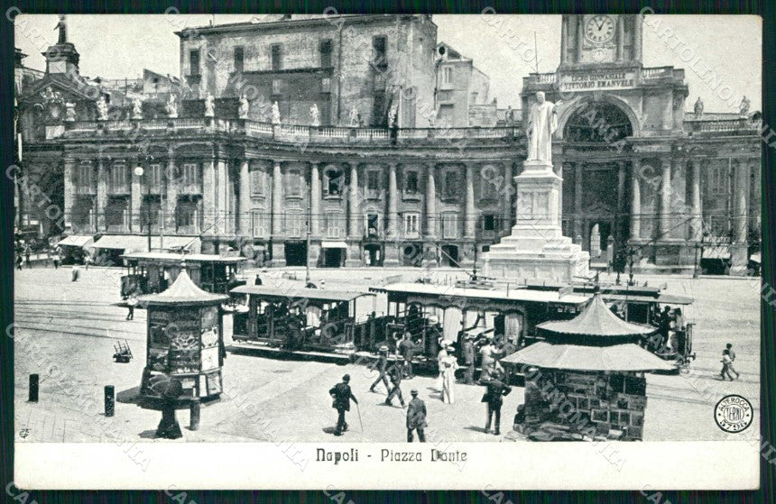 Napoli Città Piazza Dante Tram Alterocca 5796 cartolina MX5617 – fronte