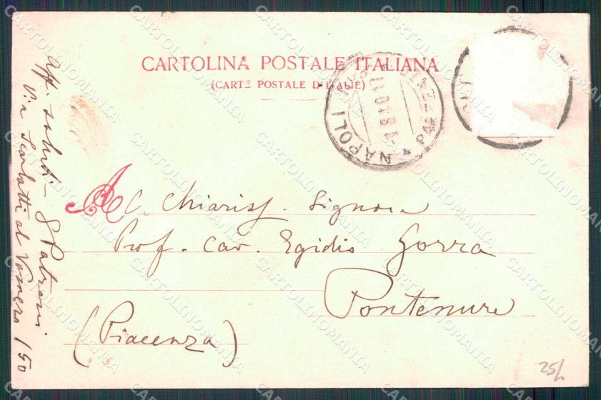 Napoli Città Mergellina Barche cartolina MX5623 – retro