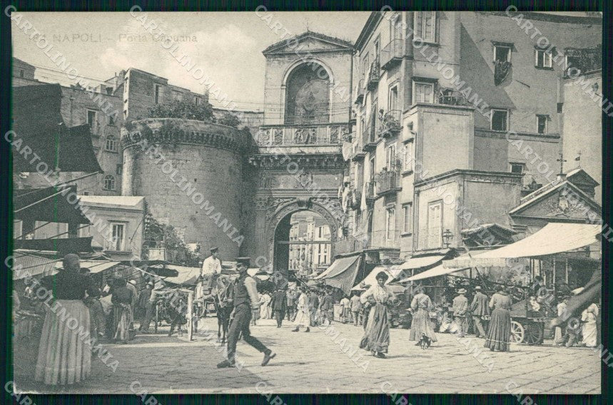Napoli Città Porta Capuana Mercato Ragozino 184 cartolina MX5624 – fronte