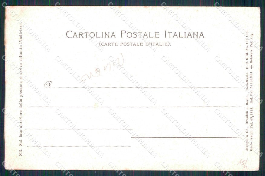 Napoli Città Piazza Plebiscito Rilievo Stengel 11204 cartolina MX5625 – retro