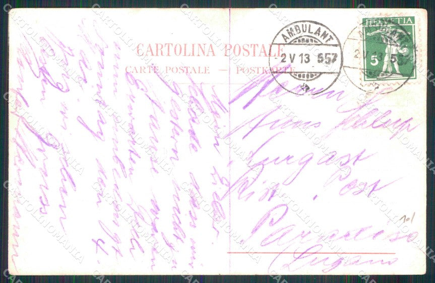 Napoli Città Immacolatella Vecchia Barche Richter 257 cartolina MX5646 – retro