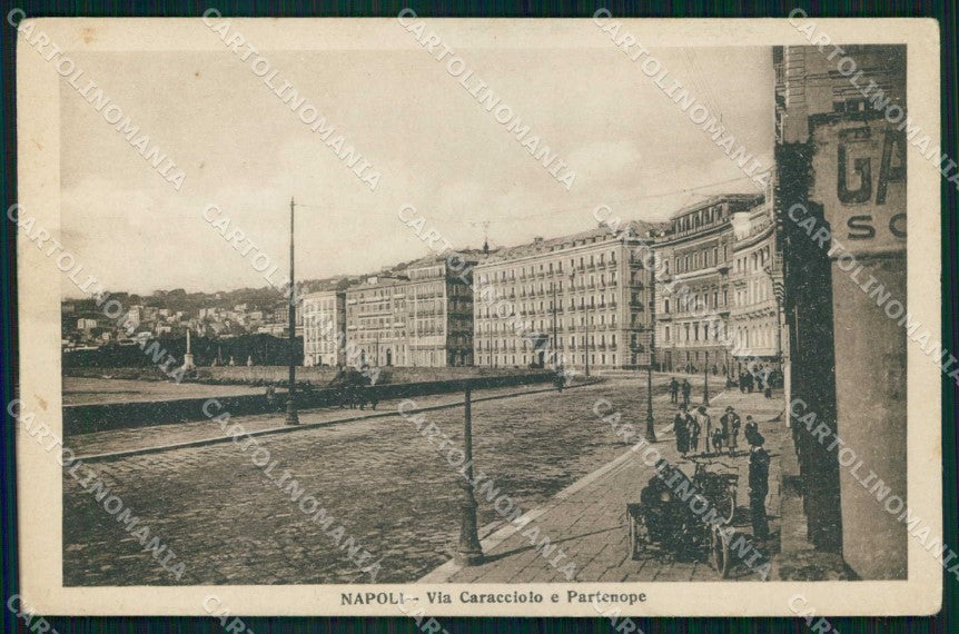 Napoli Città Via Caracciolo Via Partenope cartolina MX5649 – fronte