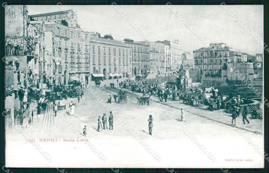 Napoli Città Strada Santa Lucia Richter 193 cartolina MX5651 – fronte