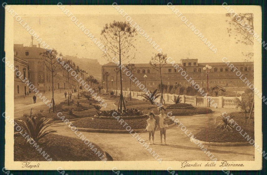 Napoli Città Giardini Litoranea cartolina MX5659 – fronte
