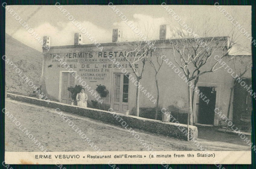 Napoli Città Erme Vesuvio Ristorante Eremita Ragozino 16908 cartolina MX5683 – fronte