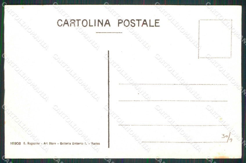 Napoli Città Erme Vesuvio Ristorante Eremita Ragozino 16908 cartolina MX5683 – retro
