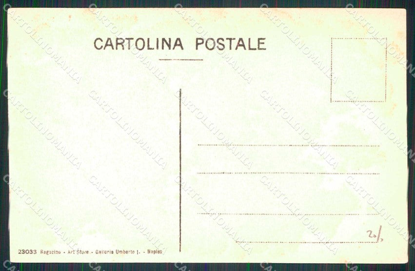 Napoli Città Piazza San Ferdinando Tram Ragozino 23033 cartolina MX5685 – retro