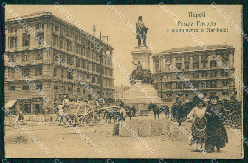 Napoli Città Monumento Garibaldi Ragozino 22075 115 cartolina MX5688 – fronte