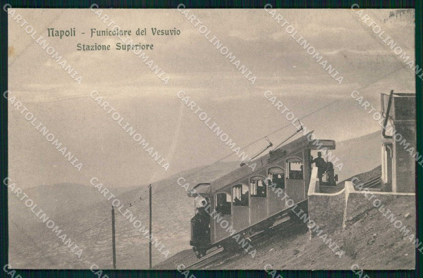 Napoli Città Funicolare Vesuvio Stazione Ragozino 67953 cartolina MX5699 – fronte