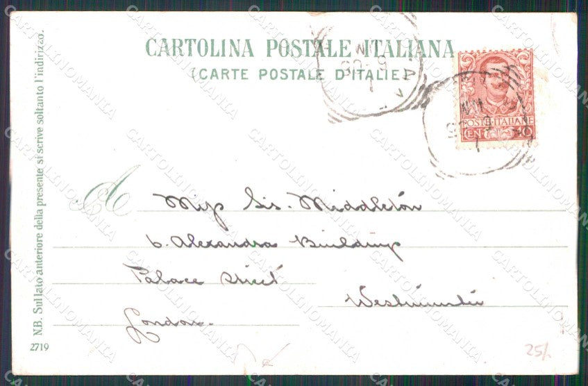 Napoli Città Funicolare Vesuvio Ragozino 2719 STRAPPINO cartolina MX5703 – retro