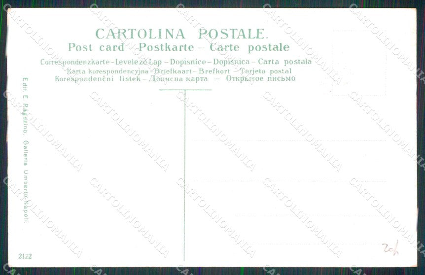 Napoli Città Funicolare Vesuvio Carrozza Ragozino 2122 cartolina MX5718 – retro
