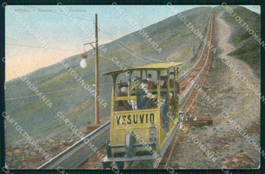 Napoli Città Funicolare Vesuvio cartolina MX5722 – fronte