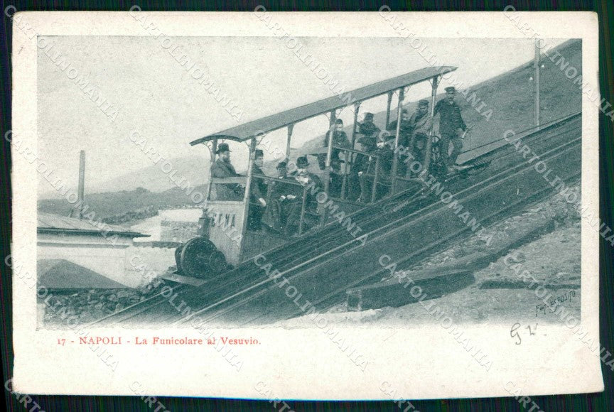 Napoli Città Funicolare Vesuvio cartolina MX5725 – fronte