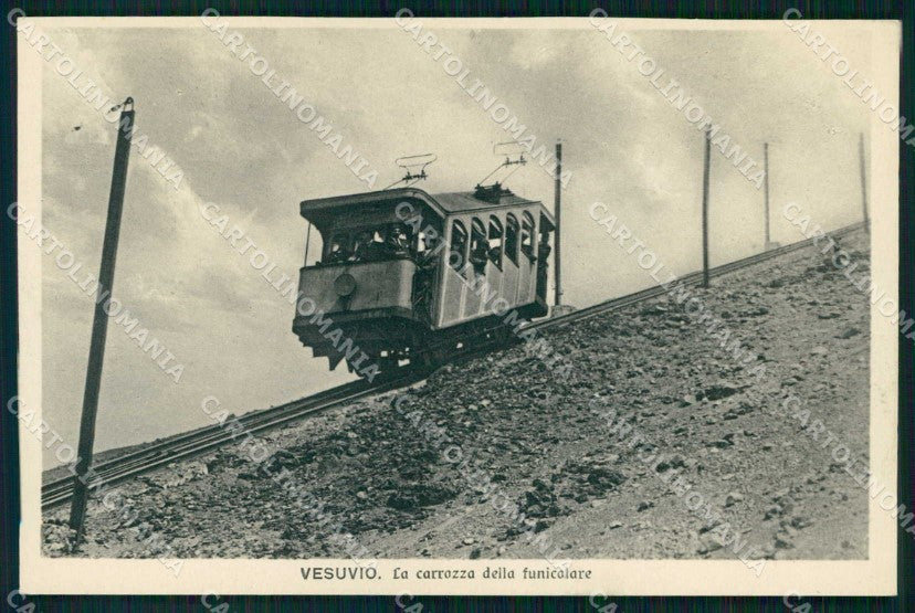 Napoli Città Funicolare Vesuvio Carrozza cartolina MX5728 – fronte