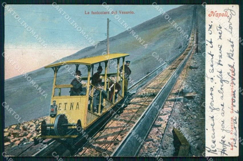 Napoli Città Funicolare Vesuvio Ragozino 2719 cartolina MX5730 – fronte
