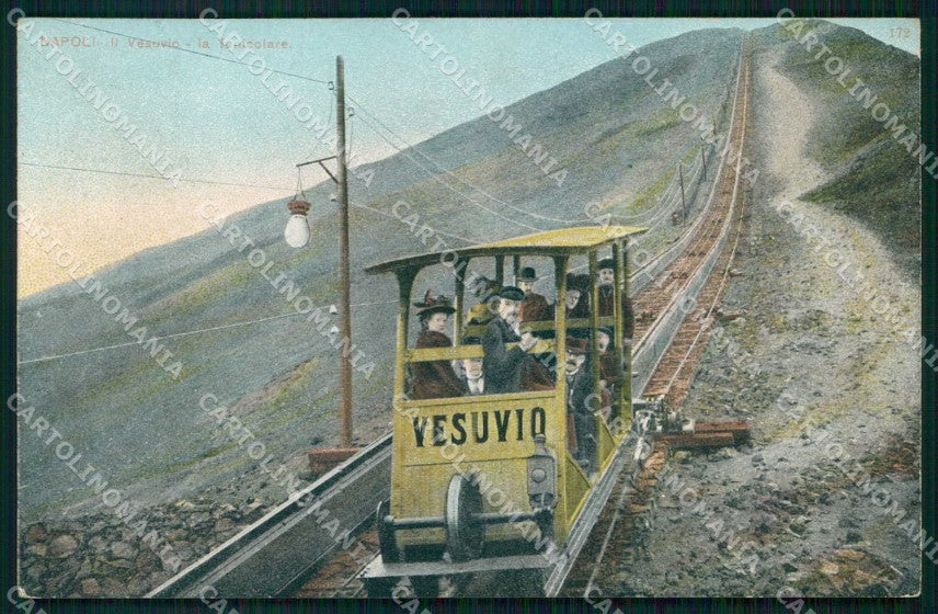 Napoli Città Funicolare Vesuvio cartolina MX5732 – fronte