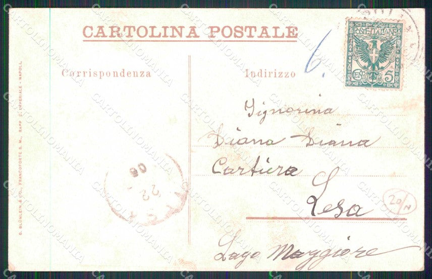 Napoli Città Funicolare Vesuvio cartolina MX5732 – retro
