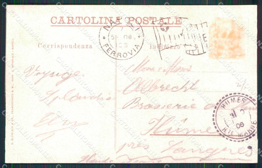 Napoli Città Funicolare Vesuvio cartolina MX5736 – retro