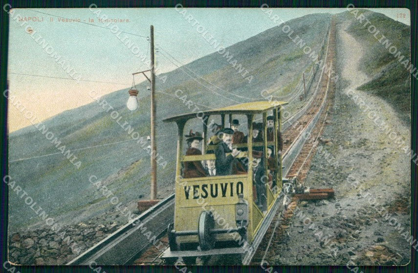 Napoli Città Funicolare Vesuvio FORO cartolina MX5740 – fronte