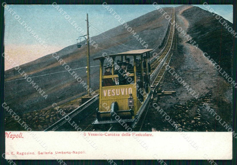 Napoli Città Funicolare Vesuvio Carrozza Ragozino 2122 cartolina MX5741 – fronte