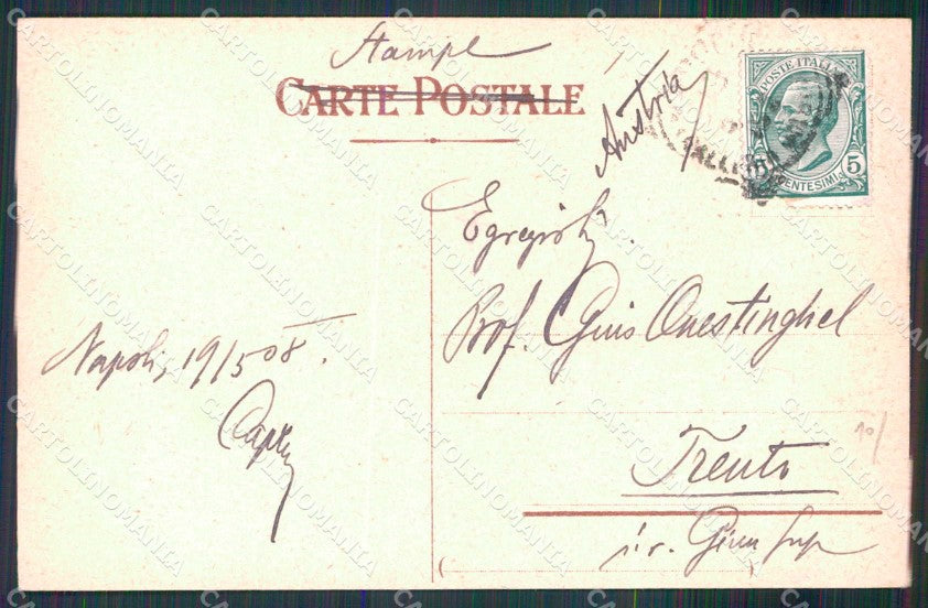 Napoli Città Via Santa Lucia cartolina MX5745 – retro
