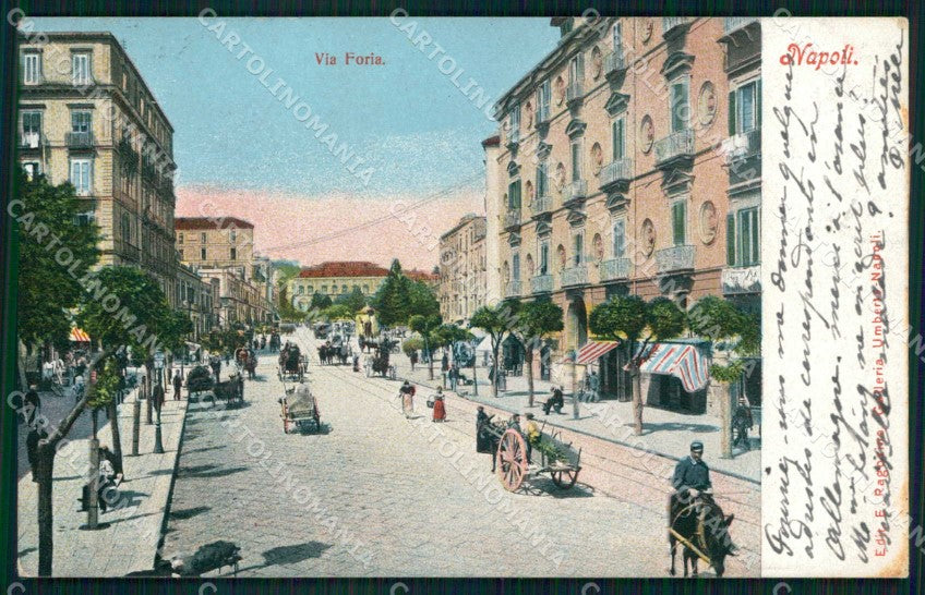 Napoli Città Via Foria Tram Ragozino 2580 cartolina MX5750 – fronte