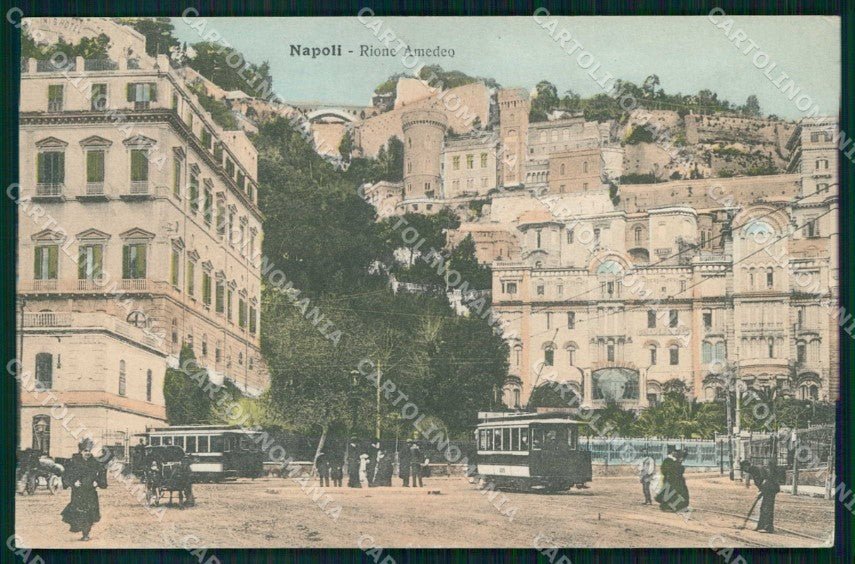 Napoli Città Rione Amedeo Tram Alterocca 1965 cartolina MX5753 – fronte