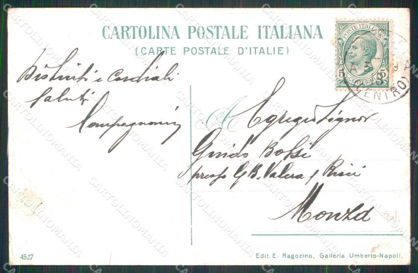 Napoli Città Gradoni Chiaia Ragozino 4527 cartolina MX5763 – retro