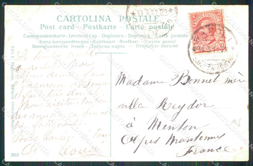 Napoli Città Via Santa Lucia Monte Echio Ragozino 3515 cartolina MX5773 – retro
