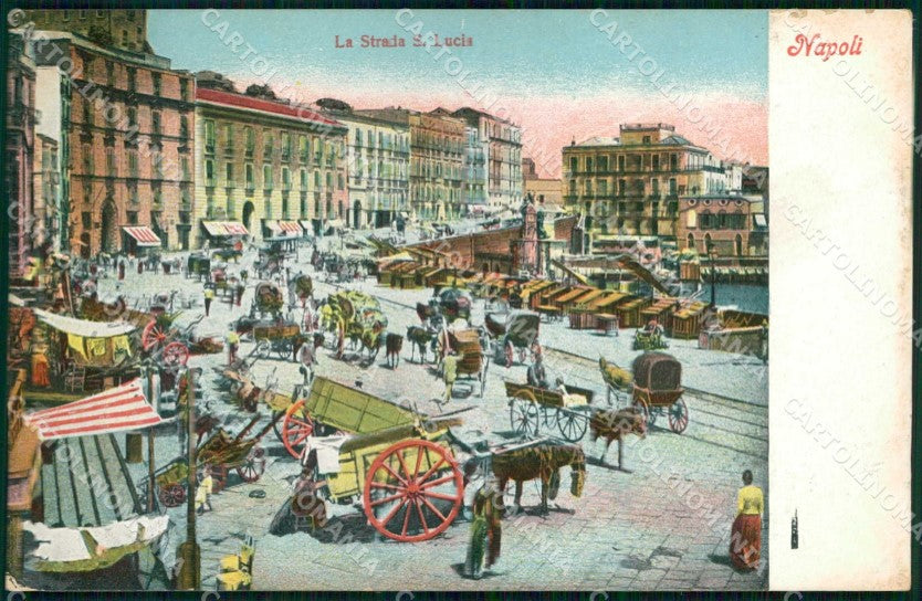 Napoli Città Strada Santa Lucia Ragozino 2722 cartolina MX5777 – fronte