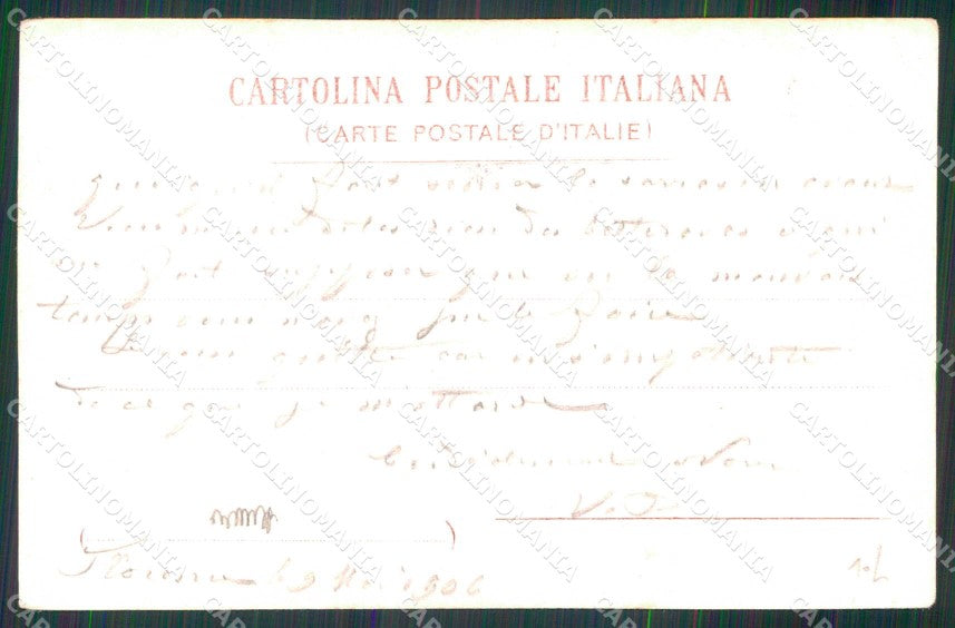 Napoli Città Museo Nazionale Tram cartolina MX5784 – retro