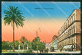 Napoli Città Riviera Chiaia Tram cartolina MX5790 – fronte