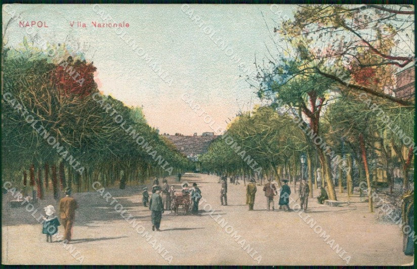 Napoli Città Villa Nazionale cartolina MX5799 – fronte