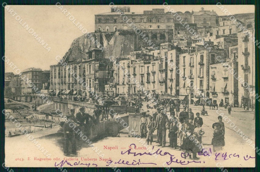 Napoli Città Santa Lucia Ragozino 4043 cartolina MX5800 – fronte