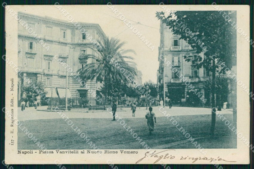 Napoli Città Piazza Vanvitelli Rione Vomero Ragozino 157 cartolina MX5819 – fronte