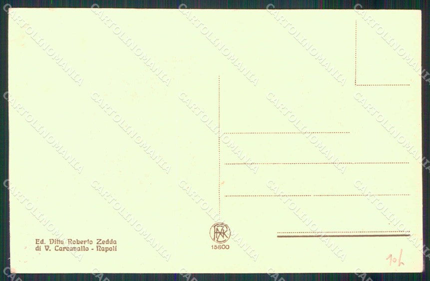 Napoli Città Parco Grifeo Hotel Bertolini cartolina MX5831 – retro