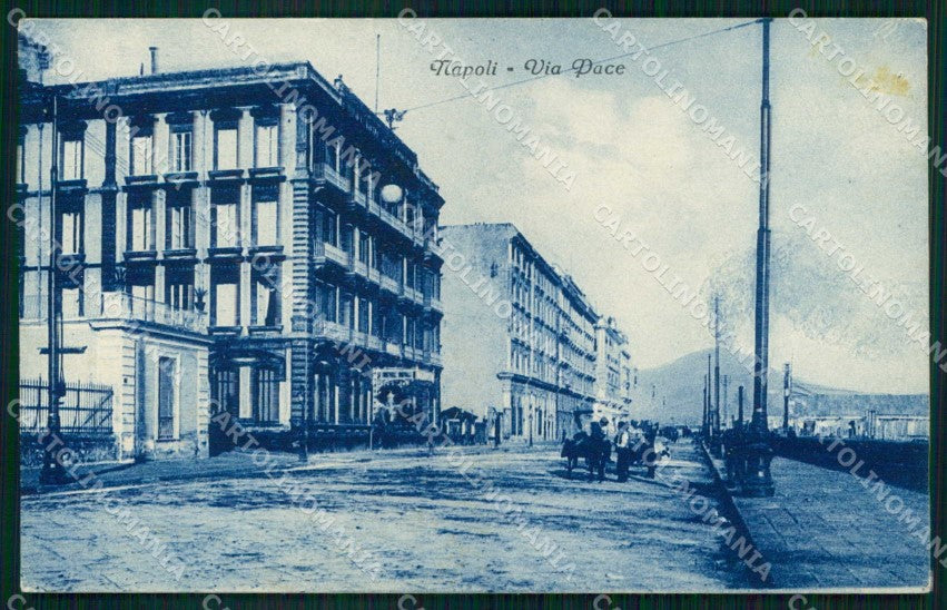 Napoli Città Via Pace Vesuvio cartolina MX5835 – fronte