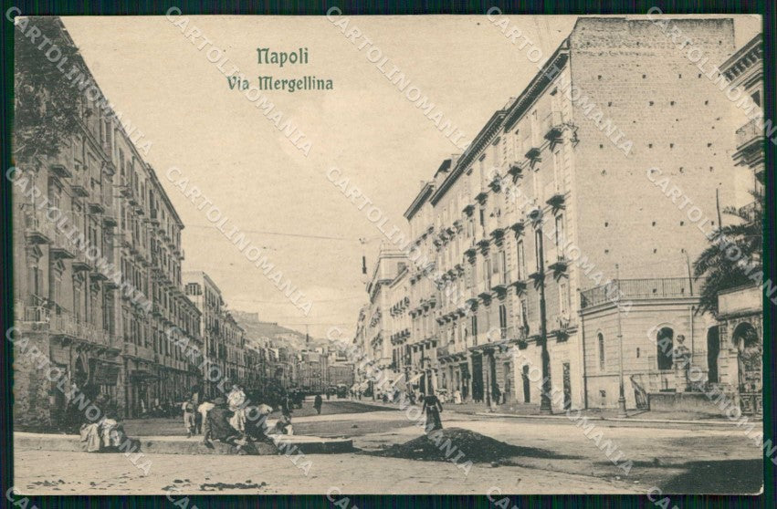 Napoli Città Via Mergellina Ragozino 22081 129 cartolina MX5838 – fronte