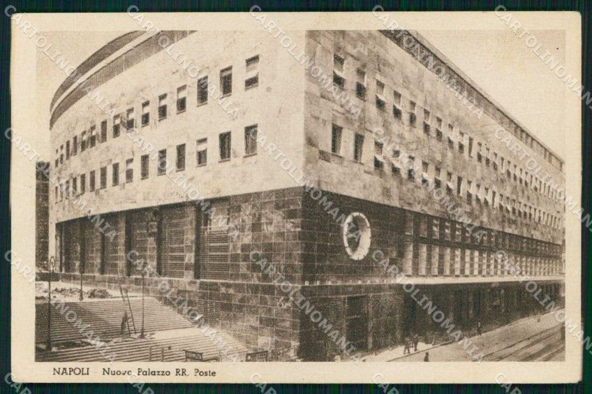 Napoli Città Nuovo Palazzo Poste Telegrafi cartolina MX5846 – fronte
