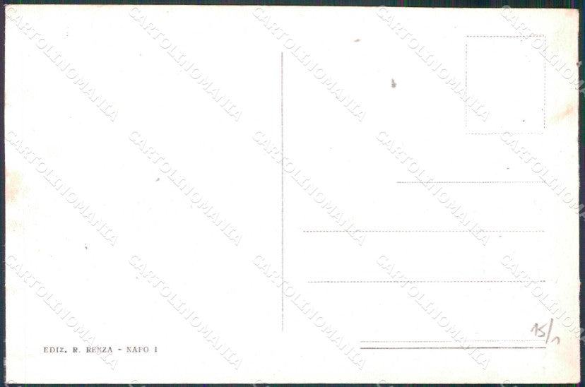 Napoli Città Piazza Amedeo Corriera Hotel Bertolini cartolina MX5856 – retro