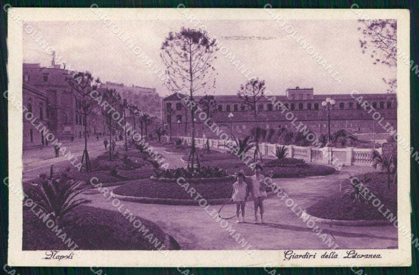 Napoli Città Giardini Litoranea cartolina MX5870 – fronte