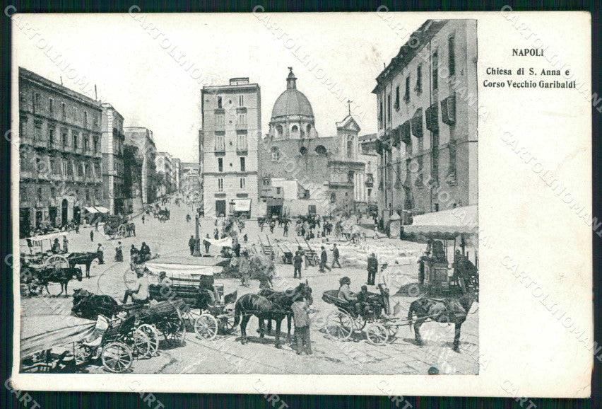 Napoli Città Corso Vecchio Garibaldi Chiesa Sant Anna cartolina MX5876 – fronte