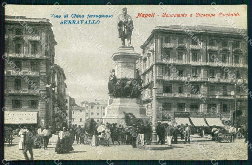 Napoli Città Monumento Giuseppe Garibaldi Vino China Pubblicità cartolina MX5880 – fronte