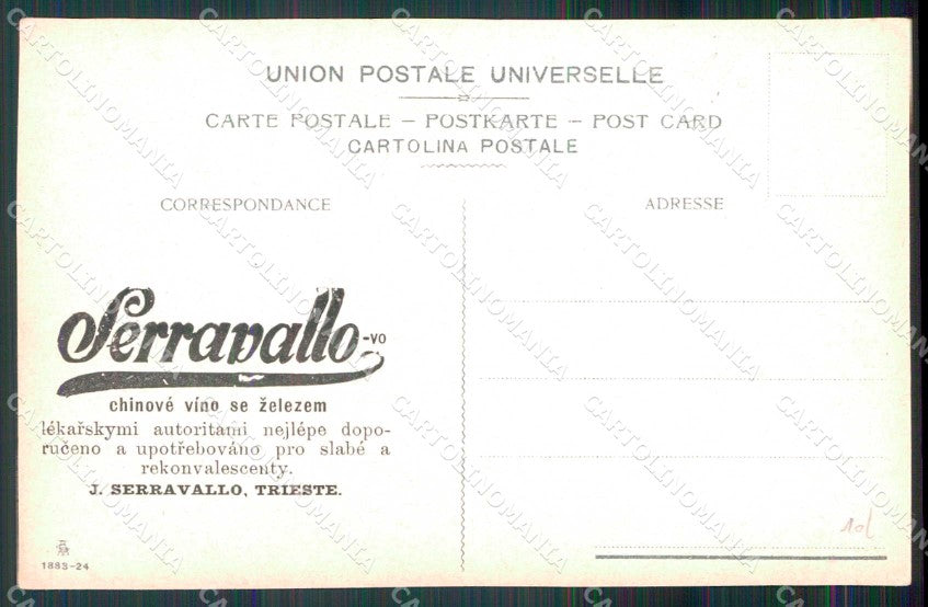Napoli Città Monumento Giuseppe Garibaldi Vino China Pubblicità cartolina MX5880 – retro