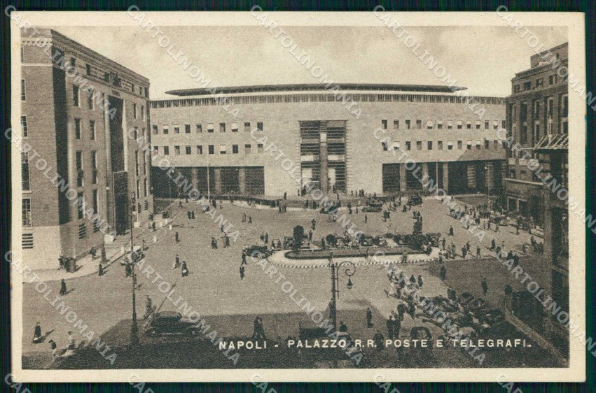 Napoli Città Nuovo Palazzo Poste Telegrafi cartolina MX5884 – fronte