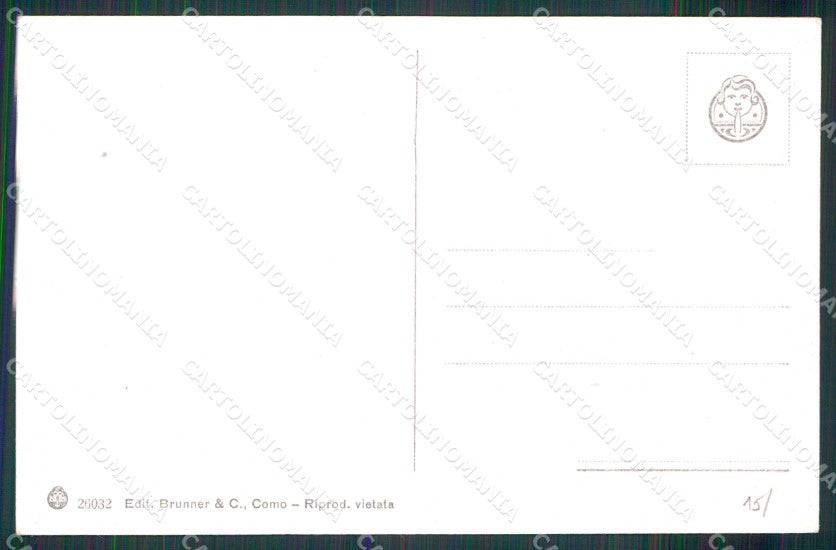 Napoli Città Mergellina Barche Posillipo Brunner 26032 cartolina MX5901 – retro
