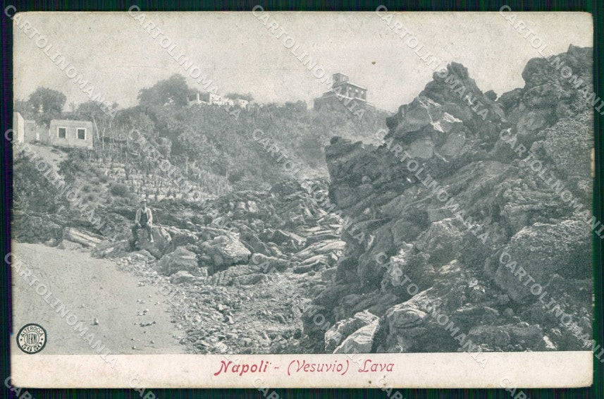 Napoli Città Vesuvio Lava Alterocca 5650 cartolina MX5913 – fronte