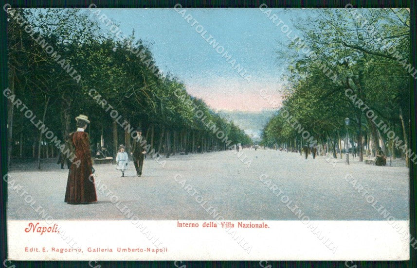 Napoli Città Interno Villa Nazionale Ragozino 2646 cartolina MX5919 – fronte
