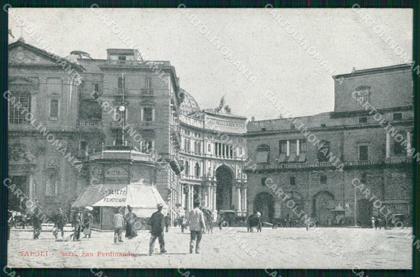 Napoli Città Piazza San Ferdinando Galleria Umberto I cartolina MX5928 – fronte