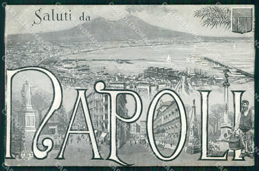 Napoli Città Saluti da Vesuvio Monumenti Alterocca 187 cartolina MX5934 – fronte